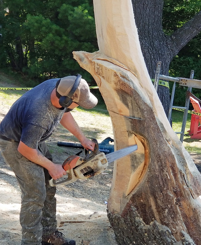 70〜80s USA フィッシング トラウト 木製オブジェ Jake Rhodes Transforms Dwight Beach into a Masterpiece of Wood